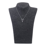 Load image into Gallery viewer, Triangle Diamond Necklace, 14k Solid Gold Diamond Arrow necklace, Natural Diamonds, Layering Solid, Gift for her
