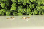 Load image into Gallery viewer, Round Solitaire Ring, Engagement Ring With Supporting Band, 14k Solid Gold, Eternity Ring, Natural Diamonds, Promise Ring, Gift For Her
