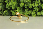 Load image into Gallery viewer, Twin South Sea Pearl Diamond Bracelet, 14k Solid Gold, Natural Diamonds, Gift For Her
