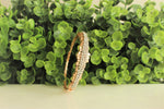 Load image into Gallery viewer, 14k Solid Gold Diamond Bangle Bracelet, Cluster Setting, Natural Diamonds, Gift for her

