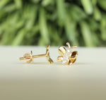Load image into Gallery viewer, Kids Butterfly Diamond Stud Earrings, 14k Solid Gold, Natural Diamonds, Kids Jewelry, Gift for toddlers, girls and kids
