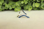 Load image into Gallery viewer, Blue Sapphire Diamond Ring In 14k Solid Gold, Birthstone Ring With Natural Diamonds, Gift for Women
