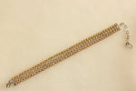 Load image into Gallery viewer, Trinity Tennis Bracelet, 14k Solid Gold Stackable Bracelet, Multi-Layered Connected Tri-color Bracelet, Natural Diamonds, Gift For Her

