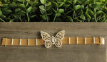 Load image into Gallery viewer, Butterfly Diamond Tennis Broad Bracelet in 14k Solid Gold, Marquise, Moissanite Bracelet, Italian Mesh chain Cocktail Bracelet, Gift for her
