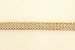 Load image into Gallery viewer, Trinity Tennis Bracelet, 14k Solid Gold Stackable Bracelet, Multi-Layered Connected Tri-color Bracelet, Natural Diamonds, Gift For Her

