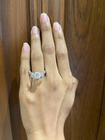 Load image into Gallery viewer, Solitaire Rose Design Diamond Ring, 14k Solid Gold Engagement Gift, Moissanite Ring, Gift For Her
