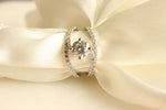 Load image into Gallery viewer, Solitaire Diamond Ring, Engagement Ring, Split Crossover Shank, 14k Solid Gold Ring, Natural Diamonds, Gift for her
