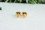 Load image into Gallery viewer, Ruby Diamonds Stud, Birthstone Gemstone Earrings, 14k Solid Gold, Natural Diamonds, Gift For Her
