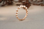 Load image into Gallery viewer, Bubble Design Diamonds Ring, Supporting Ring, Eternity Band, 14k Solid Gold, Natural Diamonds,  Perfect Gift For Her
