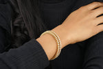 Load image into Gallery viewer, Solitaire Diamond Gold Bangle, 14k Solid Gold, Natural Diamonds, Stackable Bangle Bracelet, Gift for Her
