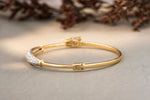 Load image into Gallery viewer, Diamond Bracelet in 14k Solid Gold, Sleek Charming Bracelet with Natural Diamonds, Gift for her

