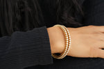 Load image into Gallery viewer, Solitaire Diamond Gold Bangle, 14k Solid Gold, Natural Diamonds, Stackable Bangle Bracelet, Gift for Her
