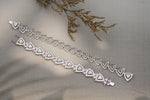 Load image into Gallery viewer, Trillion Halo Necklace, Heart shape Pink Tourmaline, Convertible Necklace Bracelet, Moissanite Necklace, 14k Solid Gold, Gift for her
