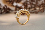 Load image into Gallery viewer, Diamond Band Ring In 14k Solid Gold, Illusion Setting With Natural Diamonds, Gift for Women
