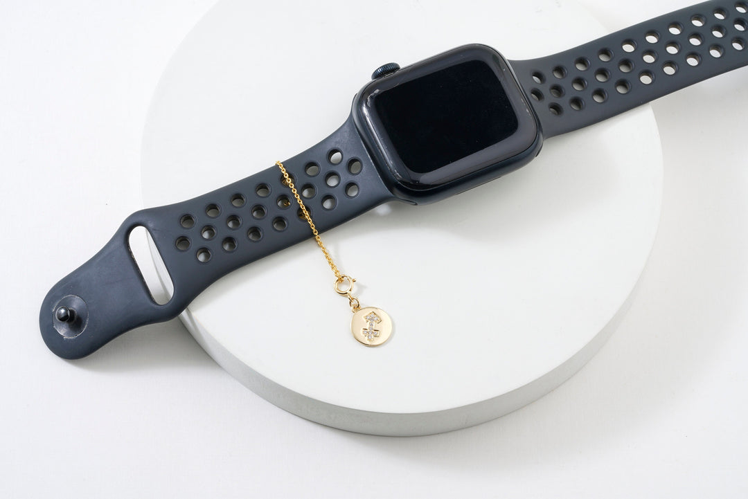 Sagittarius Horoscope Birth Sign Charm, 14k Solid Gold, Natural Diamonds, Zodiac Constellation Everyday Jewelry, Astrology Gift