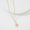 Load image into Gallery viewer, Virgo Horoscope Birth Sign Charm, 14k Solid Gold, Natural Diamonds, Zodiac Jewelry, Everyday Jewelry, Astrology Gift
