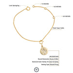 Load image into Gallery viewer, Capricorn Horoscope Birth Sign Charm, 14k Solid Gold, Natural Diamonds, Zodiac Jewelry, Everyday Jewelry, Astrology Gift for her
