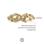 Load image into Gallery viewer, Baguettes Diamond Ring, 14k Solid Gold, Natural Diamond, Gift for her
