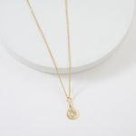 Load image into Gallery viewer, Capricorn Horoscope Birth Sign Charm, 14k Solid Gold, Natural Diamonds, Zodiac Constellation Everyday Jewelry, Astrology Gift
