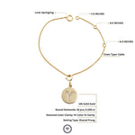 Load image into Gallery viewer, Aries Horoscope Birth Sign Charm, 14k Solid Gold, Natural Diamonds, Zodiac Jewelry, Everyday Jewelry, Astrology Gift for her
