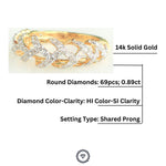Load image into Gallery viewer, Weave Design Diamond Ring, Criss Cross Ring, 14K Solid Gold Band, Natural Diamonds, Gift for Her
