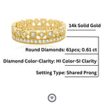 Load image into Gallery viewer, Crown Diamond Ring In 14k Solid Gold, Band Ring With Natural Diamonds, Gift for her

