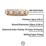 Load image into Gallery viewer, Solitaire Diamond Ring In 14k Solid Gold, Eternity Band With Natural Diamonds, Gift For Her
