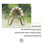 Load image into Gallery viewer, Vancki Diamond Ring, 14k Solid Gold, Natural Diamonds, Cocktail Ring, Gift for her, Unique Design
