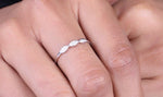 Load image into Gallery viewer, Twisted Diamond Ring, 14k Solid Gold, Natural Diamonds, Gift for her, Everyday Stackable Jewelry, Dainty Stacking Ring
