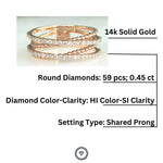 Load image into Gallery viewer, Twist Diamond Ring In 14K Solid Gold, Criss Cross Ring With Natural Diamonds, Gift for Women
