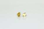 Load image into Gallery viewer, Kids Apple Diamond Stud Earrings, 14k Solid Gold, Natural Diamonds, Kids Jewelry, Gift for toddlers, girls and kids
