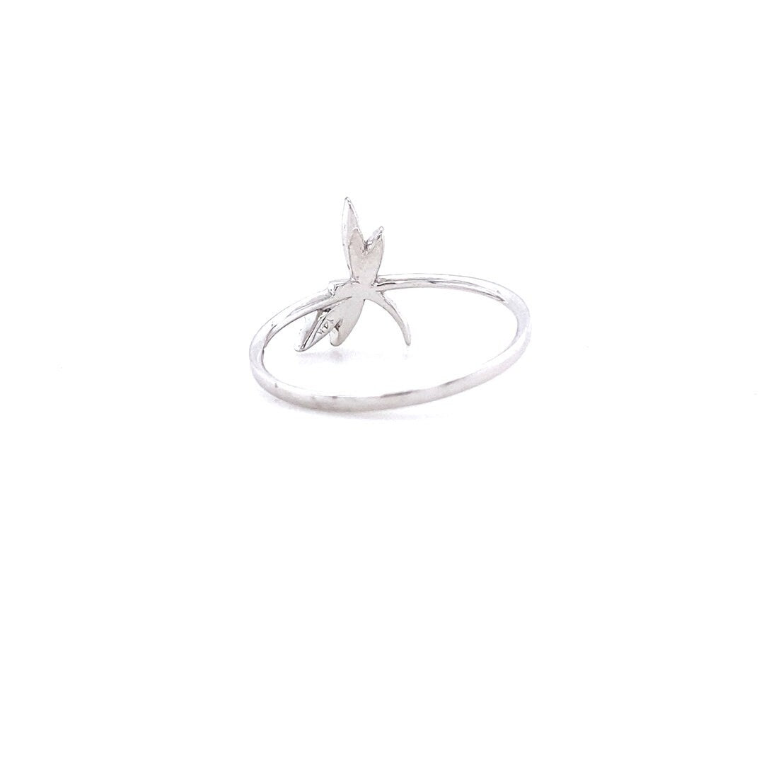 Diamond Rings, Animal Ring, Dragonfly Diamond Ring, 14k Solid Gold, Natural Diamonds, Everyday Ring, Gift for Her