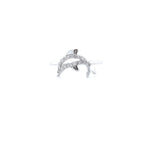 Load image into Gallery viewer, Dolphin Diamond Ring, 14k Solid Gold, Natural Diamonds, Stackable Fish Ring, Animal Jewelry, Gift For Her
