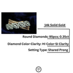 Load image into Gallery viewer, Diamond Band Ring In 14k Solid Gold, Marquise Design With Natural Diamonds, Gift for Women
