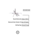 Load image into Gallery viewer, Diamond Rings, Animal Ring, Dragonfly Diamond Ring, 14k Solid Gold, Natural Diamonds, Everyday Ring, Gift for Her
