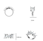 Load image into Gallery viewer, 14k Gold Marquise Natural Diamond Ring: Half Eternity Engagement Stack Band, Certified Jewelry
