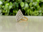 Load image into Gallery viewer, Baguette Diamond Ring, Diamond cluster setting Ring, Baguette Diamond Engagement Ring, Natural Diamonds, 14K Solid Gold, Gift for her
