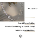 Load image into Gallery viewer, Trillion Halo Necklace, Heart shape Pink Tourmaline, Convertible Necklace Bracelet, Moissanite Necklace, 14k Solid Gold, Gift for her
