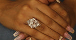 Load image into Gallery viewer, Cocktail Diamond Ring in 14k Solid Gold, Natural Diamonds, Gift for her
