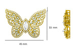 Load image into Gallery viewer, Butterfly Diamond Tennis Broad Bracelet in 14k Solid Gold, Marquise, Moissanite Bracelet, Italian Mesh chain Cocktail Bracelet, Gift for her
