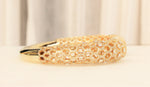 Load image into Gallery viewer, Citrine and Fancy Diamonds Cuff Bracelet, 14k Solid Gold, Moissanite Bracelet, Filigree Bracelet, Gift for her
