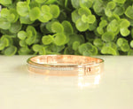 Load image into Gallery viewer, Diamond Broad Bangle Bracelet, 14k Solid Gold, Layering Statement Bracelet, Natural Diamonds, Gift for her
