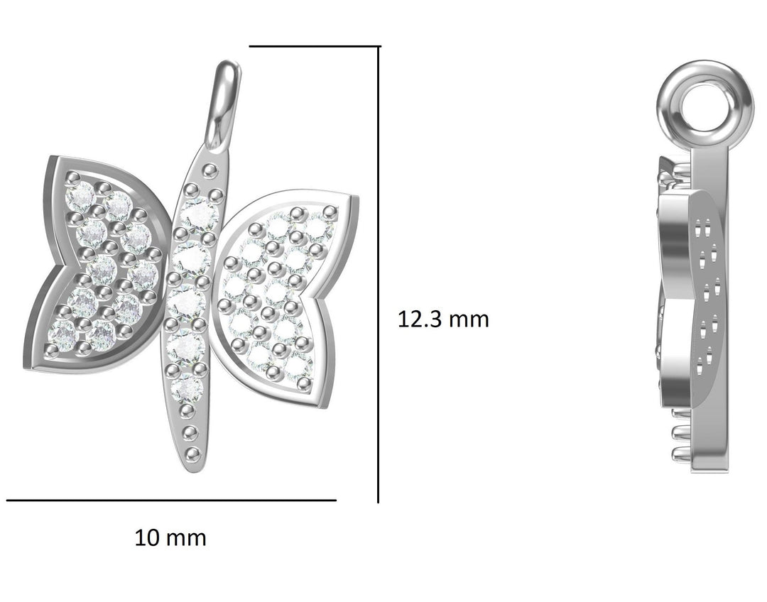 Dragonfly Diamond Ring, 14k Solid Gold, Natural Diamonds, Animal Ring, Insect Jewelry, Everyday Stackable Jewelry, Ready To Ship