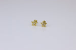 Load image into Gallery viewer, Kids Hollow Star Diamond Stud Earrings, 14k Solid Gold, Natural Diamonds, Kids jewelry, Gift for toddlers, girls and kids
