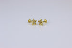 Load image into Gallery viewer, Kids Hollow Star Diamond Stud Earrings, 14k Solid Gold, Natural Diamonds, Kids jewelry, Gift for toddlers, girls and kids
