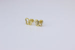 Load image into Gallery viewer, Kids Petite Butterfly Diamond Stud Earrings, 14k Solid Gold, Natural Diamonds, Kids jewelry, Gift for toddlers, girls and kids
