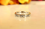 Load image into Gallery viewer, Blue Sapphires &amp; Diamonds Band Ring, 14K Solid Gold, Natural Diamonds, Gift for her
