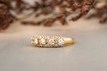 Load image into Gallery viewer, Solitaire Diamond Ring In 14k Solid Gold, Eternity Band With Natural Diamonds, Gift For Her
