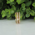 Load image into Gallery viewer, Twist Diamond Ring In 14K Solid Gold, Criss Cross Ring With Natural Diamonds, Gift for Women
