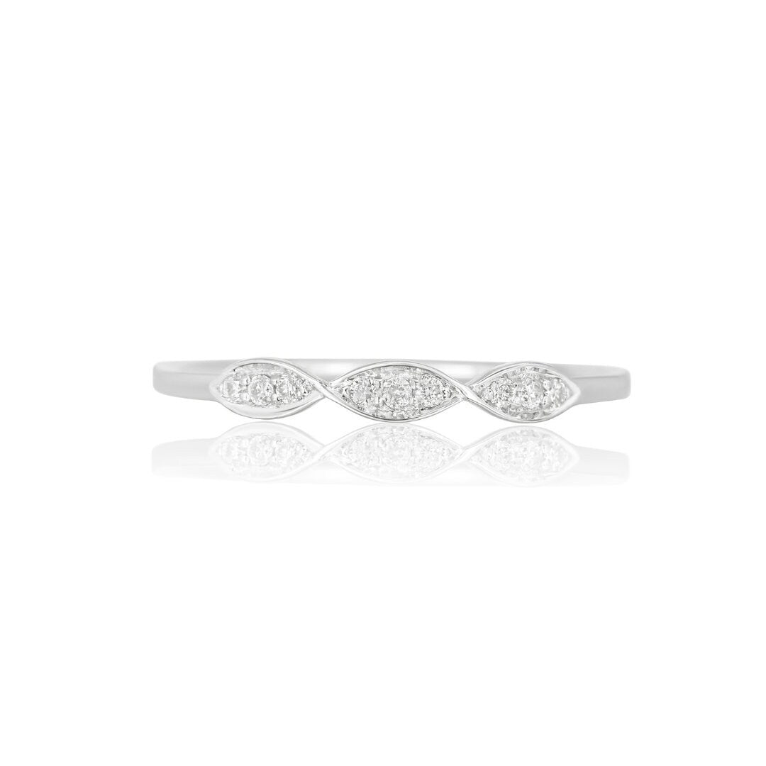 Twisted Diamond Ring, 14k Solid Gold, Natural Diamonds, Gift for her, Everyday Stackable Jewelry, Dainty Stacking Ring